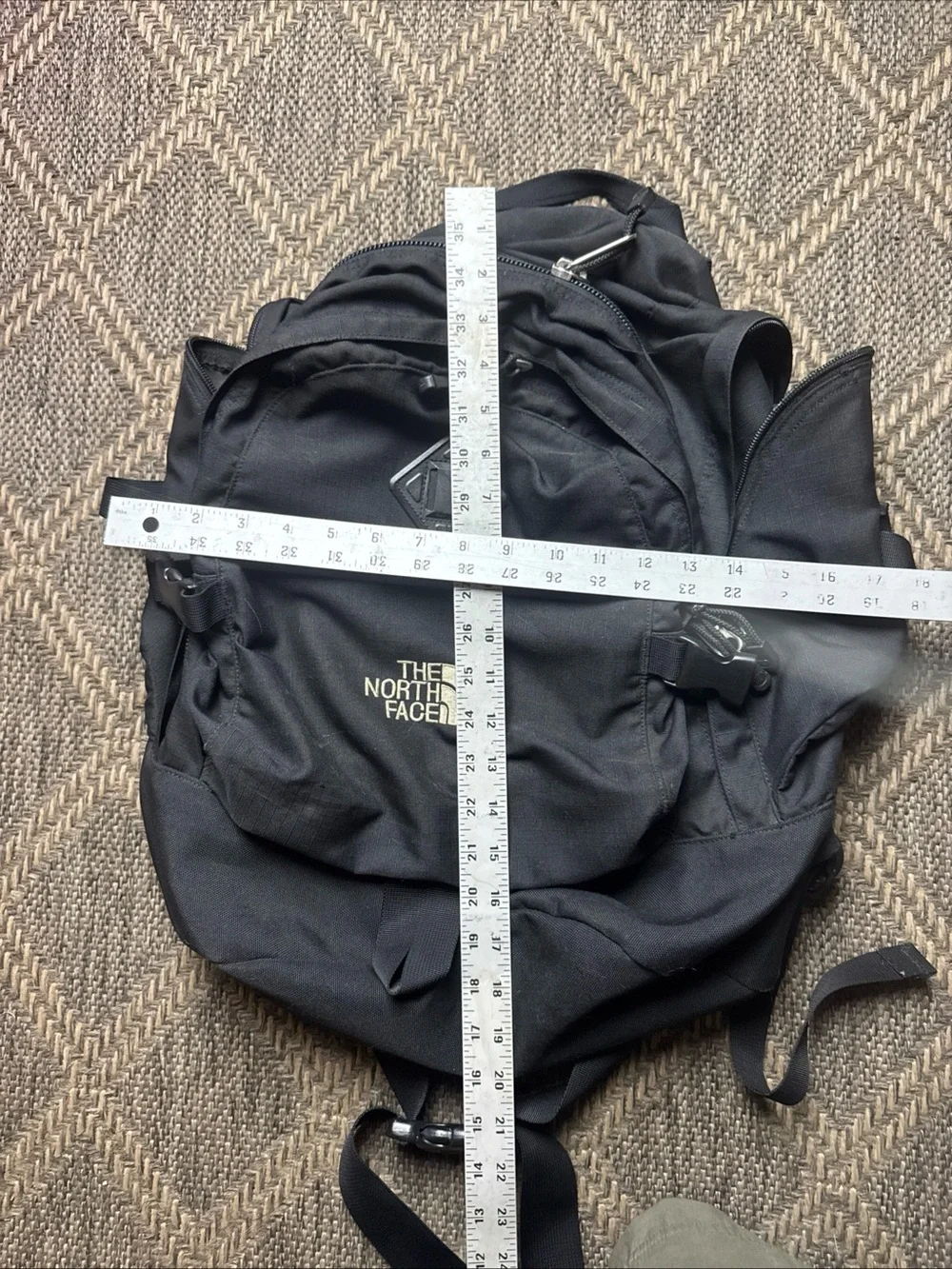 VTG The North Face Wasatch Black Outdoor Hiking Travel Backpack
